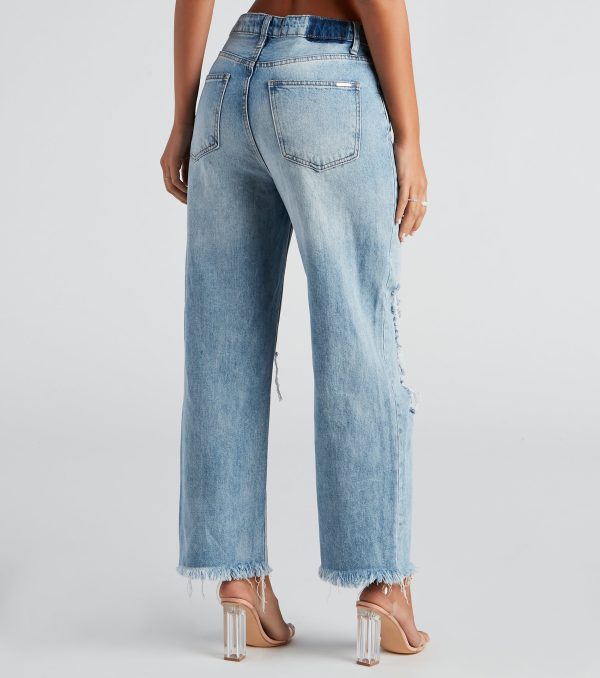 Flip The Switch Low-Rise Straight Leg Denim Jeans - Image 2