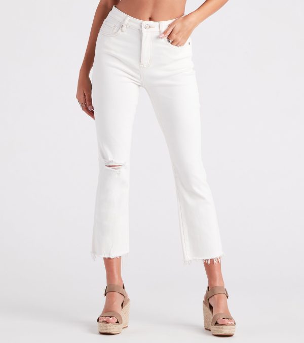 Robyn High-Rise Crop Flare Jeans By Windsor Denim - Image 2