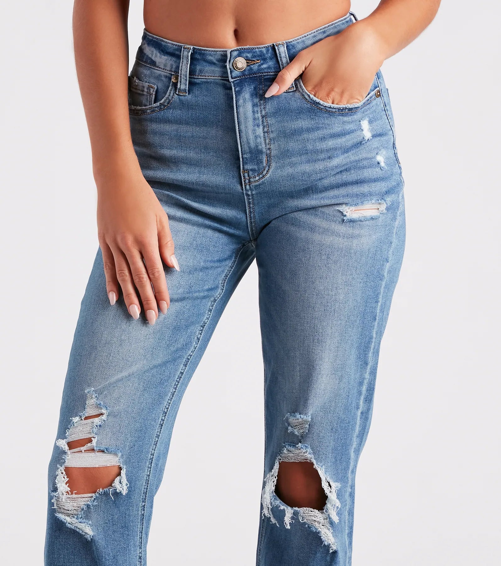 Savannah High-Rise Straight-Leg Jeans by Windsor Denim - Image 4