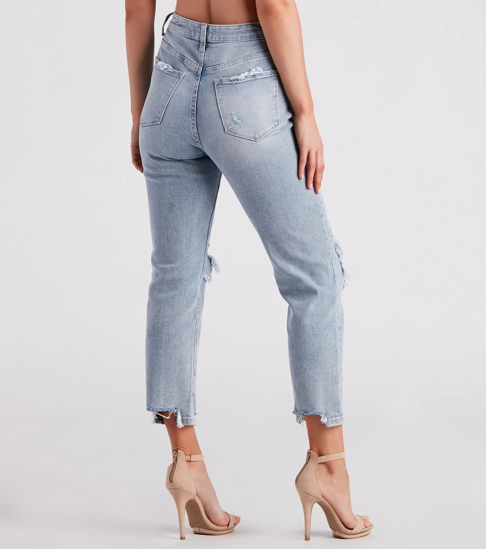 High-Rise Straight Cropped Jeans by Windsor Denim - Image 3