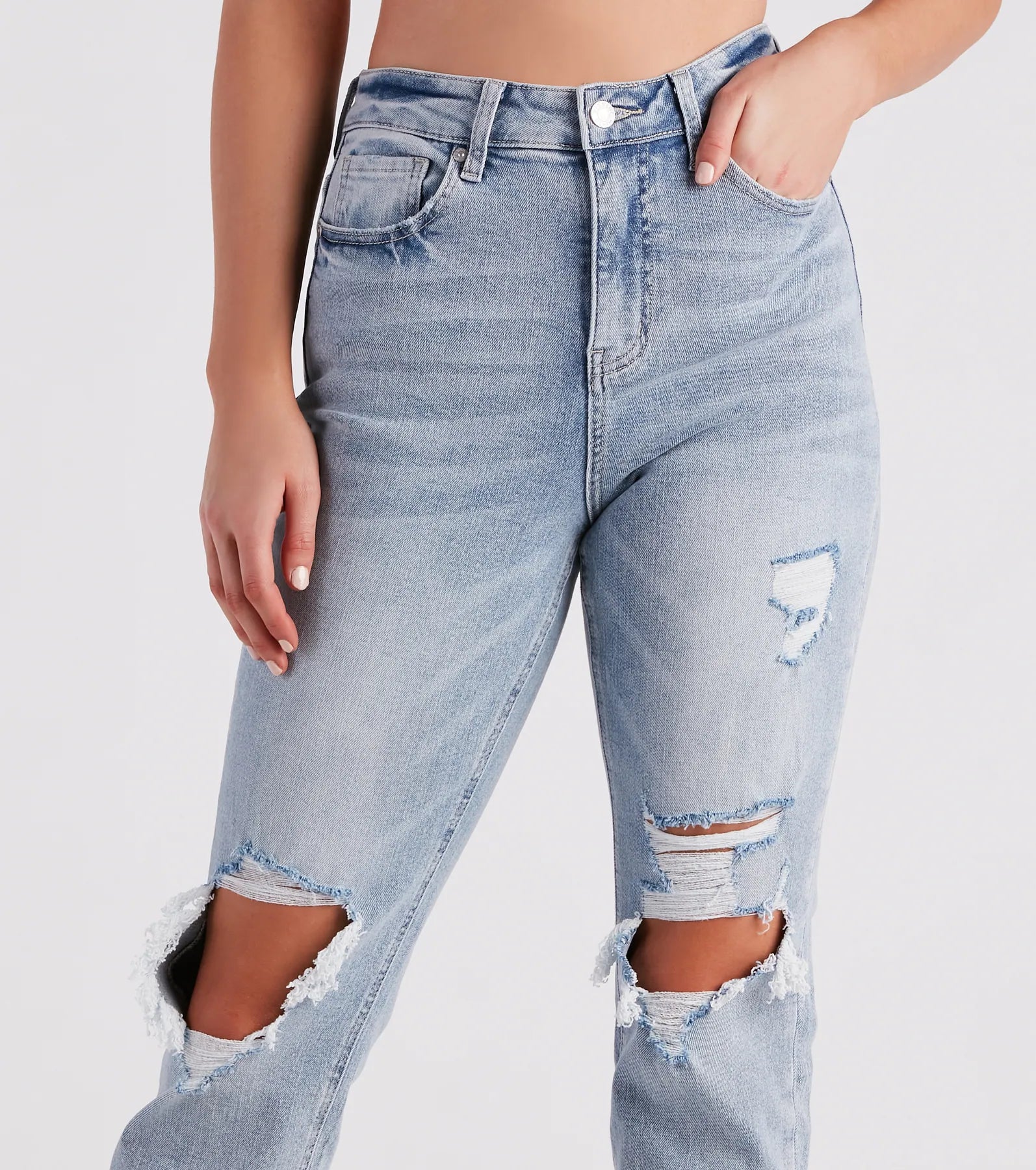 High-Rise Straight Cropped Jeans by Windsor Denim - Image 4