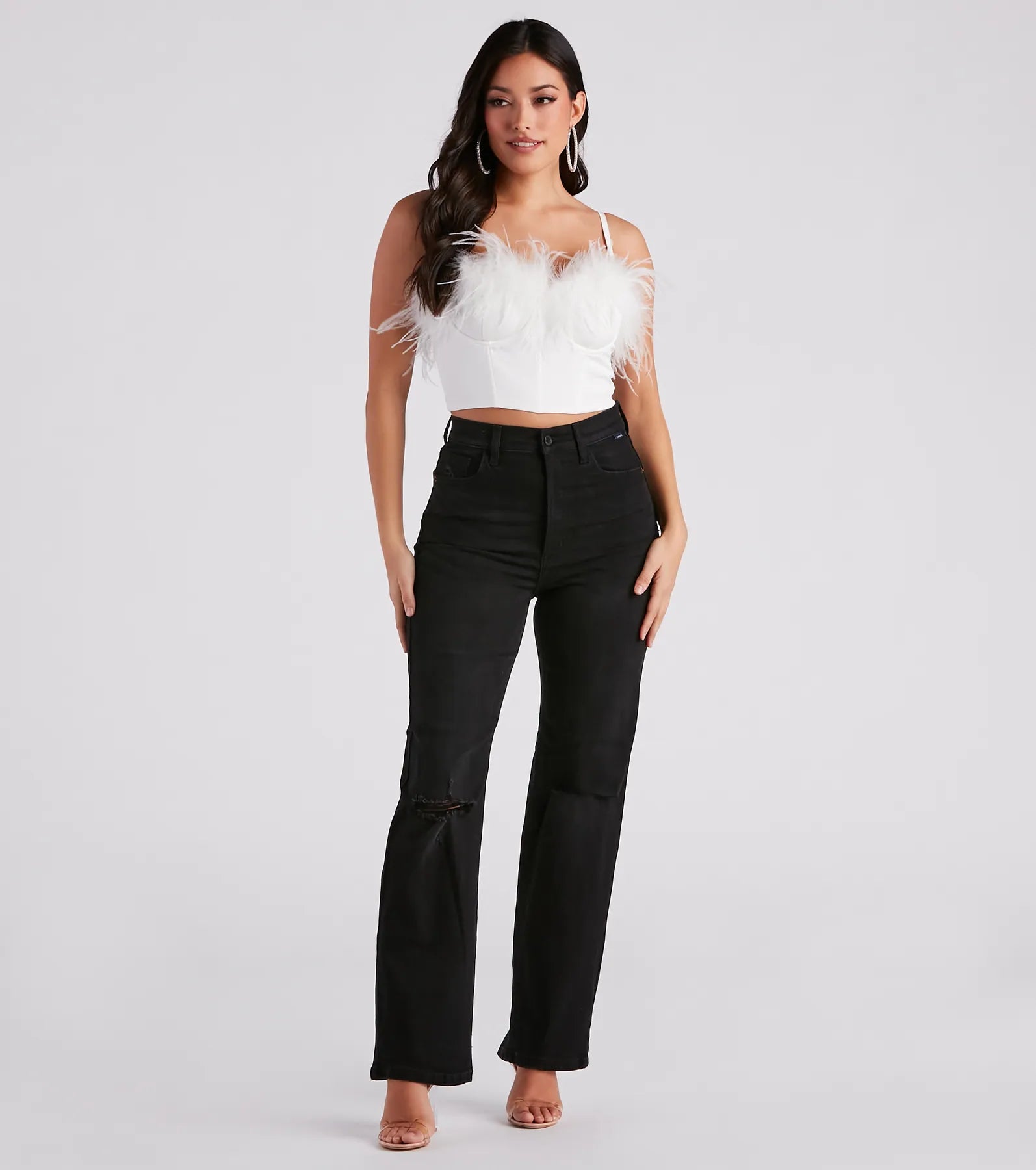 There She Goes High-Rise Slit Boyfriend Jeans - Image 2