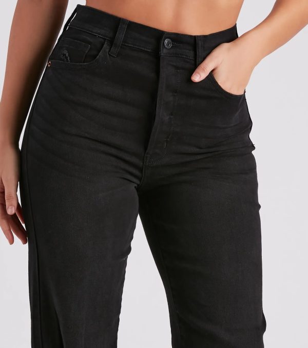 There She Goes High-Rise Slit Boyfriend Jeans - Image 4