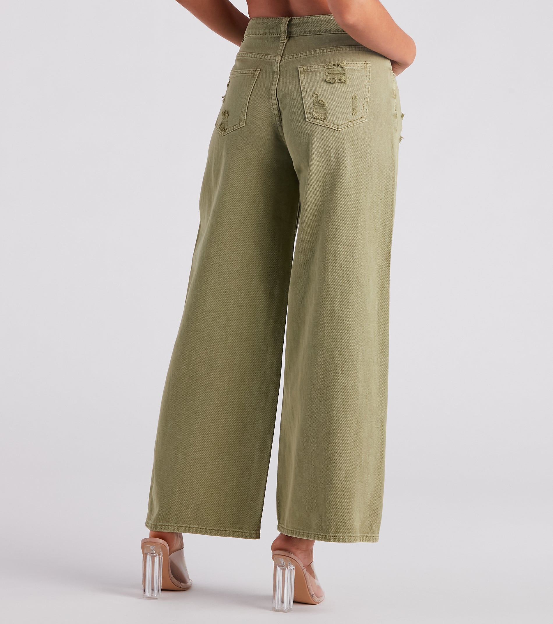 Good Angle Mid Rise Wide-Leg Denim Jeans - Image 3