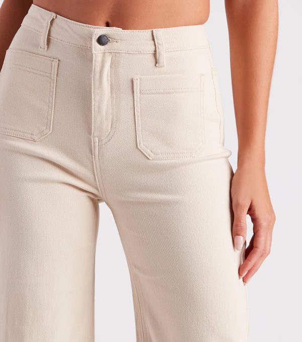 Go-Getter High Rise Wide Leg Denim Jeans - Image 4