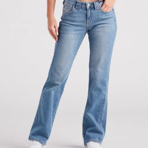 Drop It Low Rise Bootcut Denim Jeans