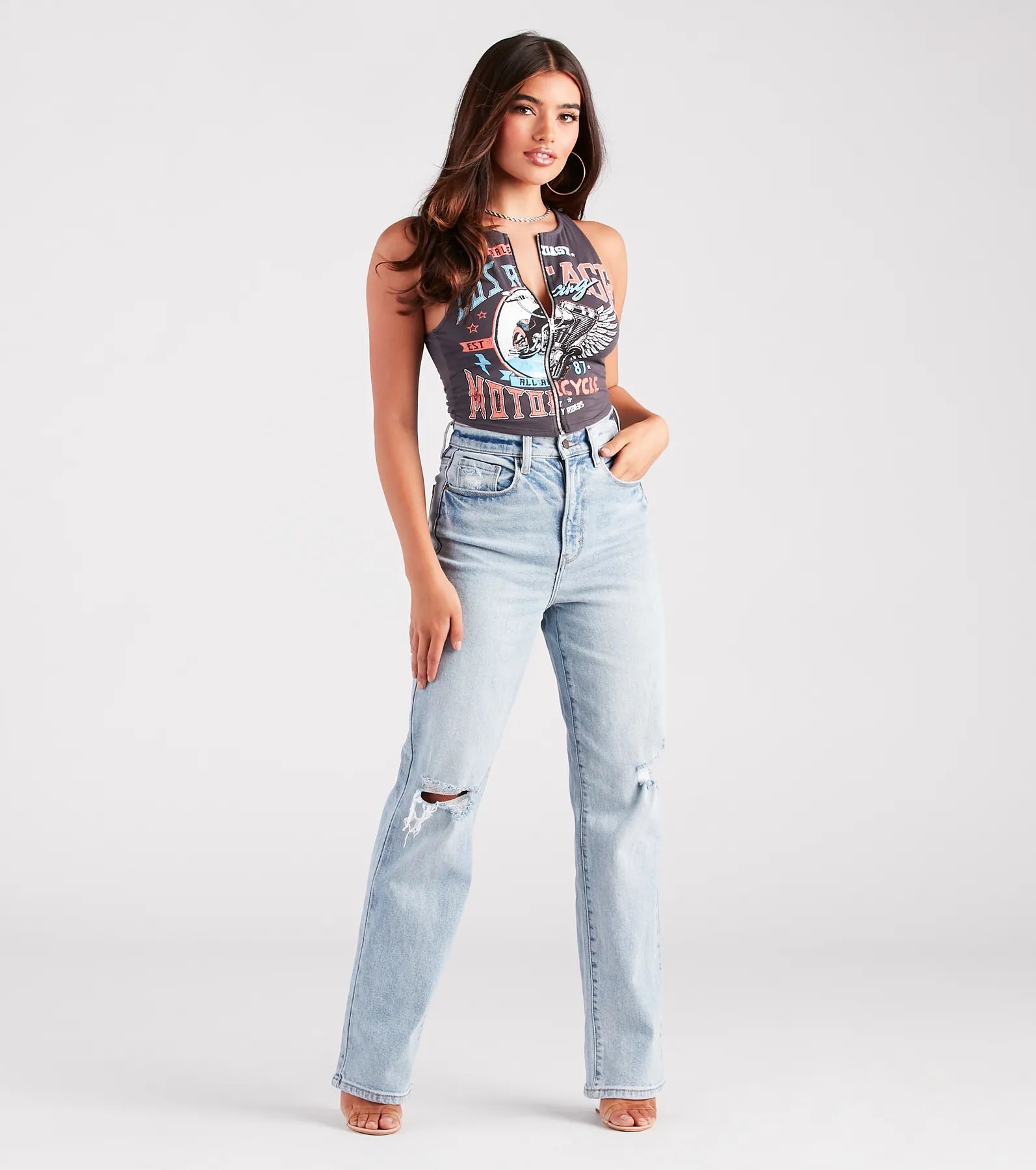 Total Mood High-Rise Boyfriend Denim Jeans - Image 2