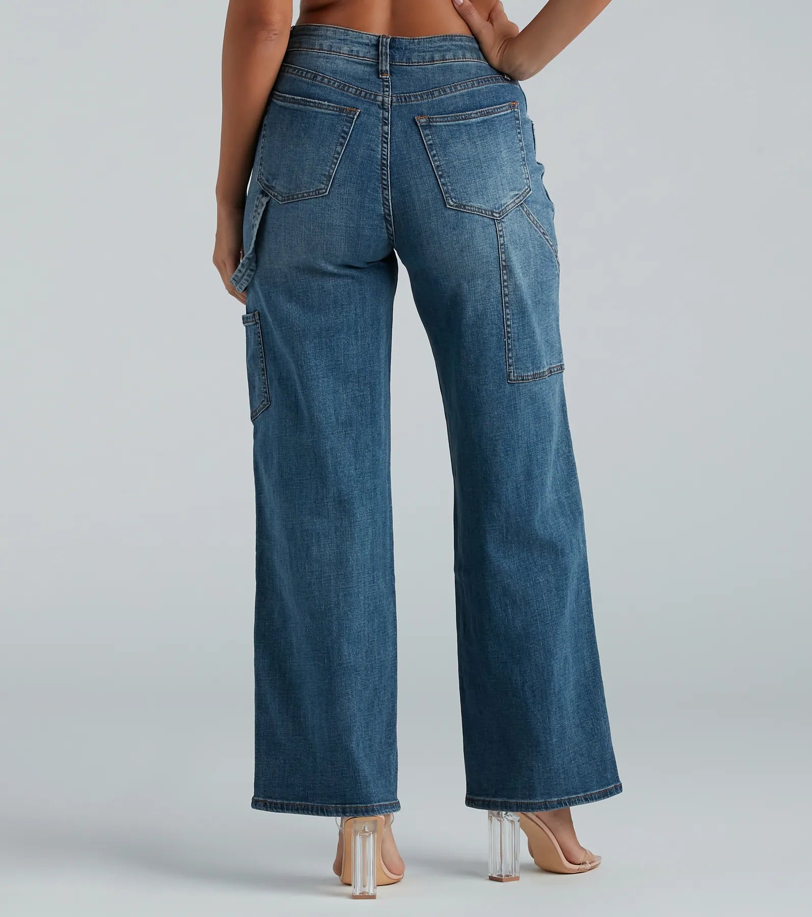 Trish Cargo Wide-Leg Jeans by Windsor Denim - Image 2
