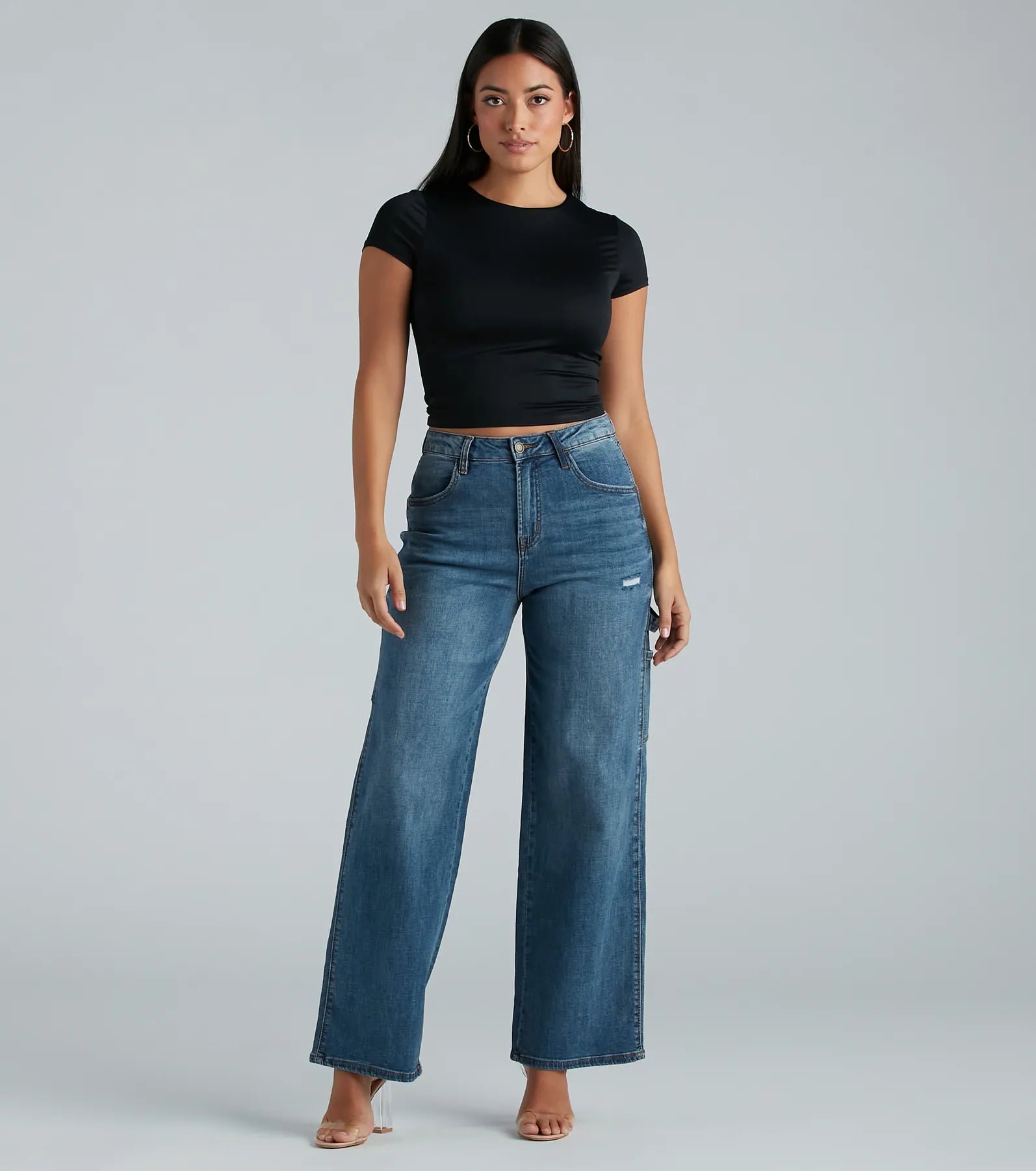 Trish Cargo Wide-Leg Jeans by Windsor Denim - Image 3