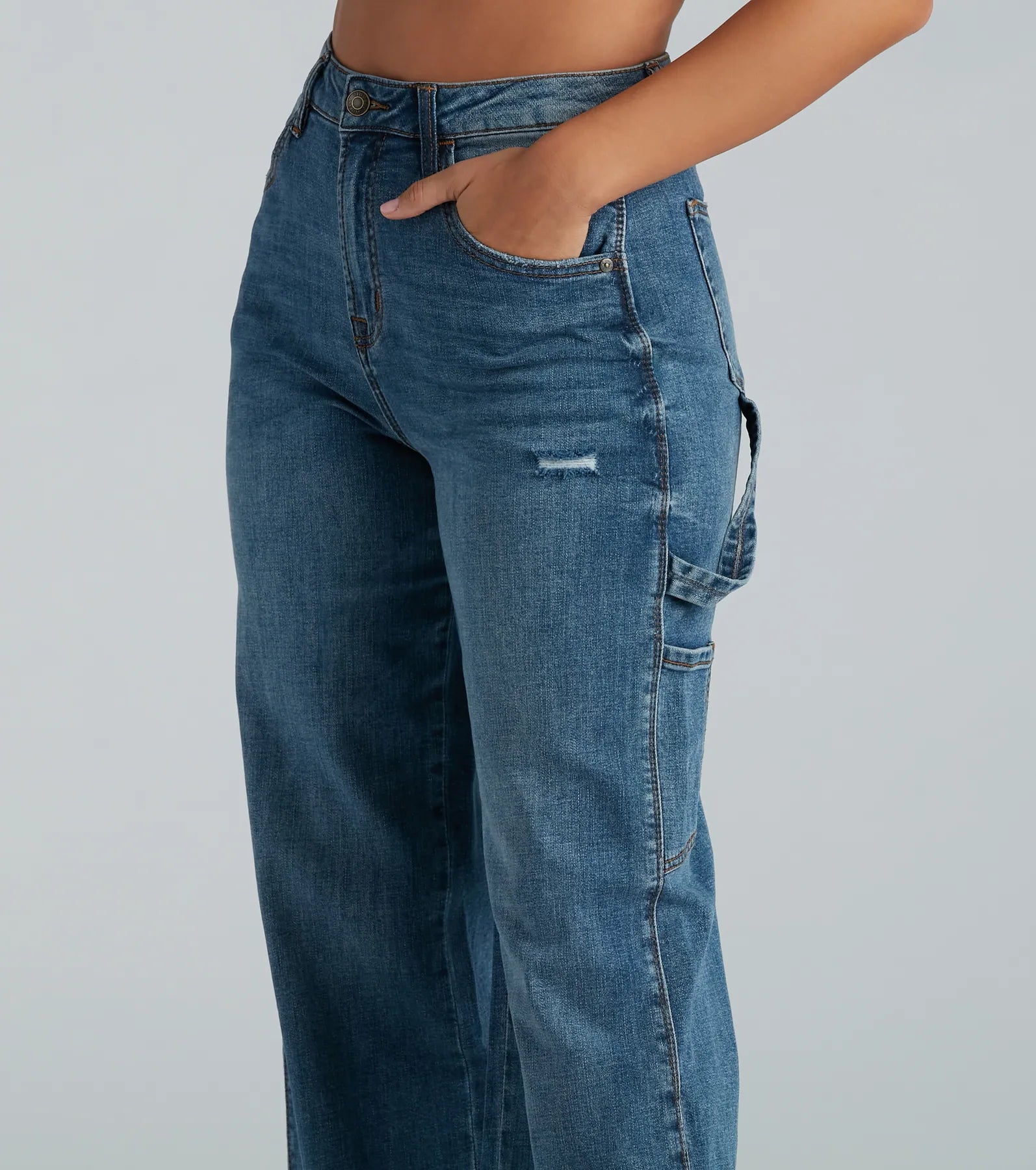 Trish Cargo Wide-Leg Jeans by Windsor Denim - Image 4