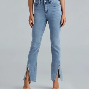 The Glam Treatment Rhinestone Flare Denim Jeans