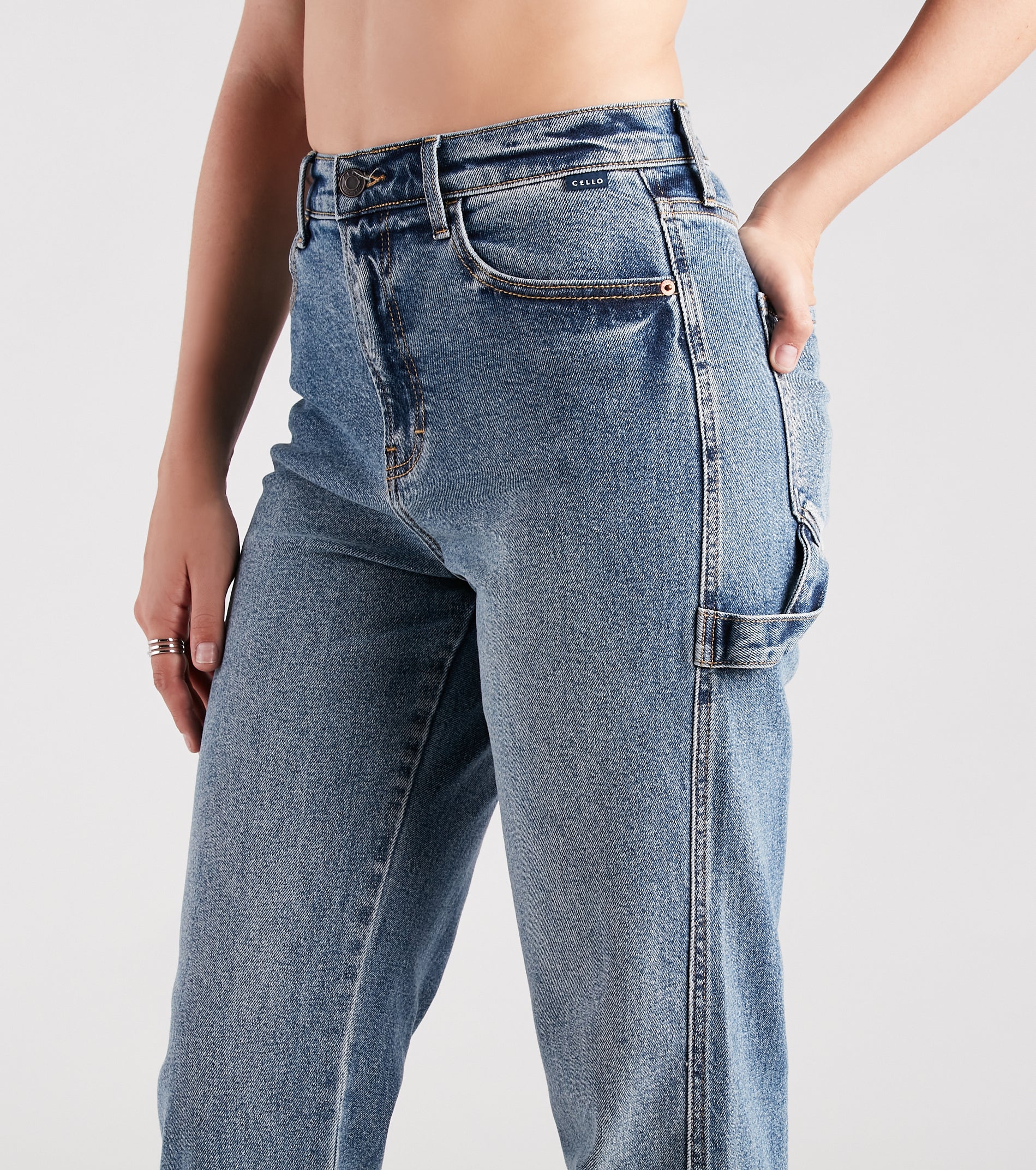 Hit The Jackpot Mid-Rise Straight-Leg Denim Jeans - Image 4