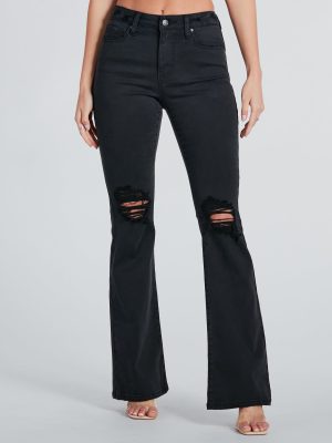 Bri High-Rise Destructed Flared Jeans by Windsor Denim
