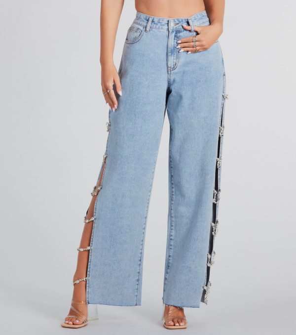 Glam Crush High-Rise Gemstone Denim Jeans - Image 2