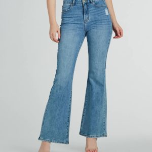 Bri High Waist Flare Jeans by Windsor Denim