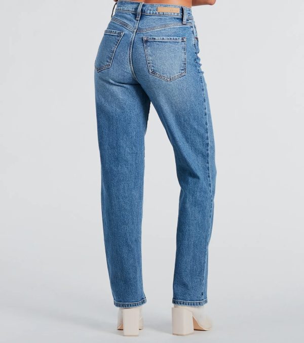 Classic High-Rise Straight-Leg Boyfriend Jeans - Image 8