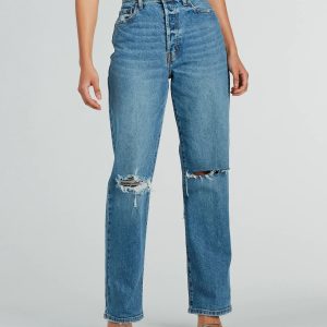 High Demand Distressed Boyfriend Denim Jeans