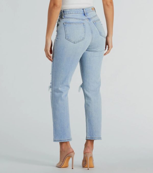 Love Your Look High-Rise Straight-Leg Denim Jeans - Image 3