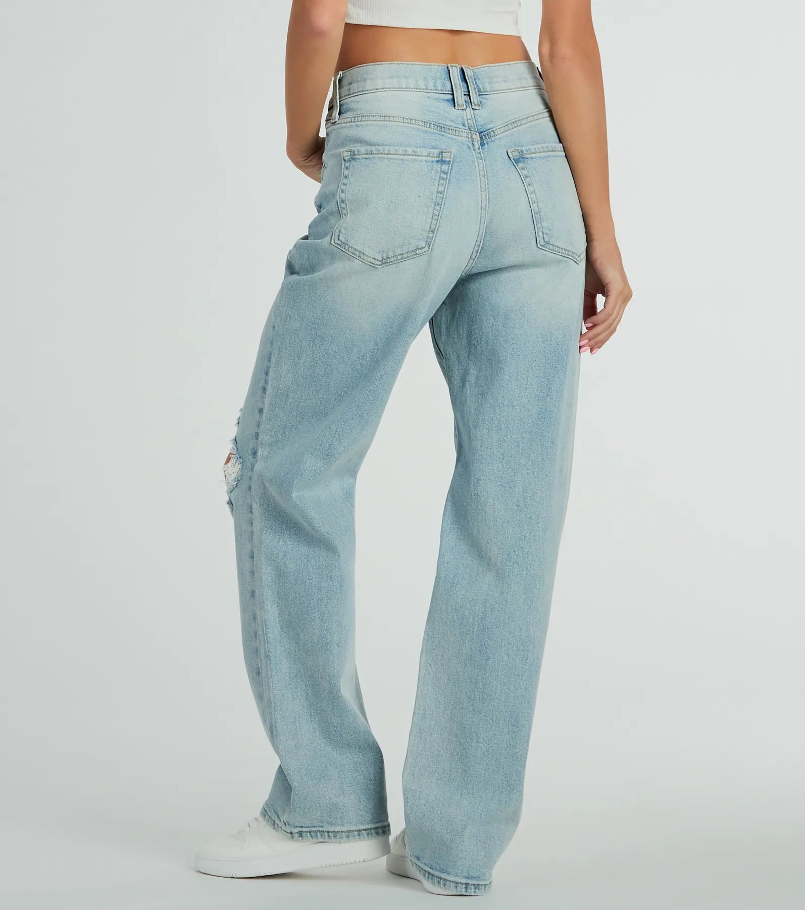 Authentic Trendsetter High Rise Denim Boyfriend Jeans - Image 2