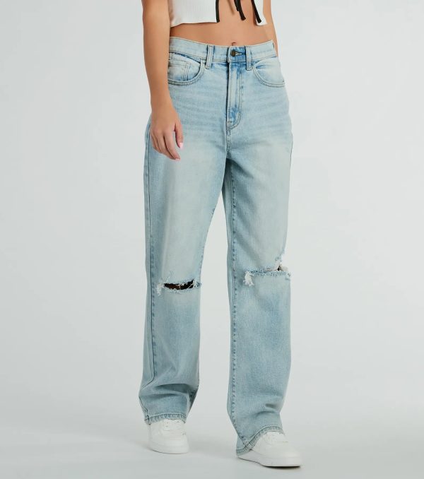 Authentic Trendsetter High Rise Denim Boyfriend Jeans - Image 3