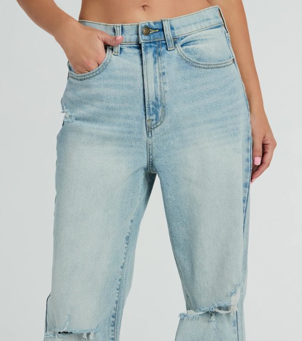 Authentic Trendsetter High Rise Denim Boyfriend Jeans - Image 4