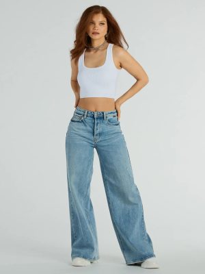 Iconic Staple High-Rise Wide-Leg Jeans