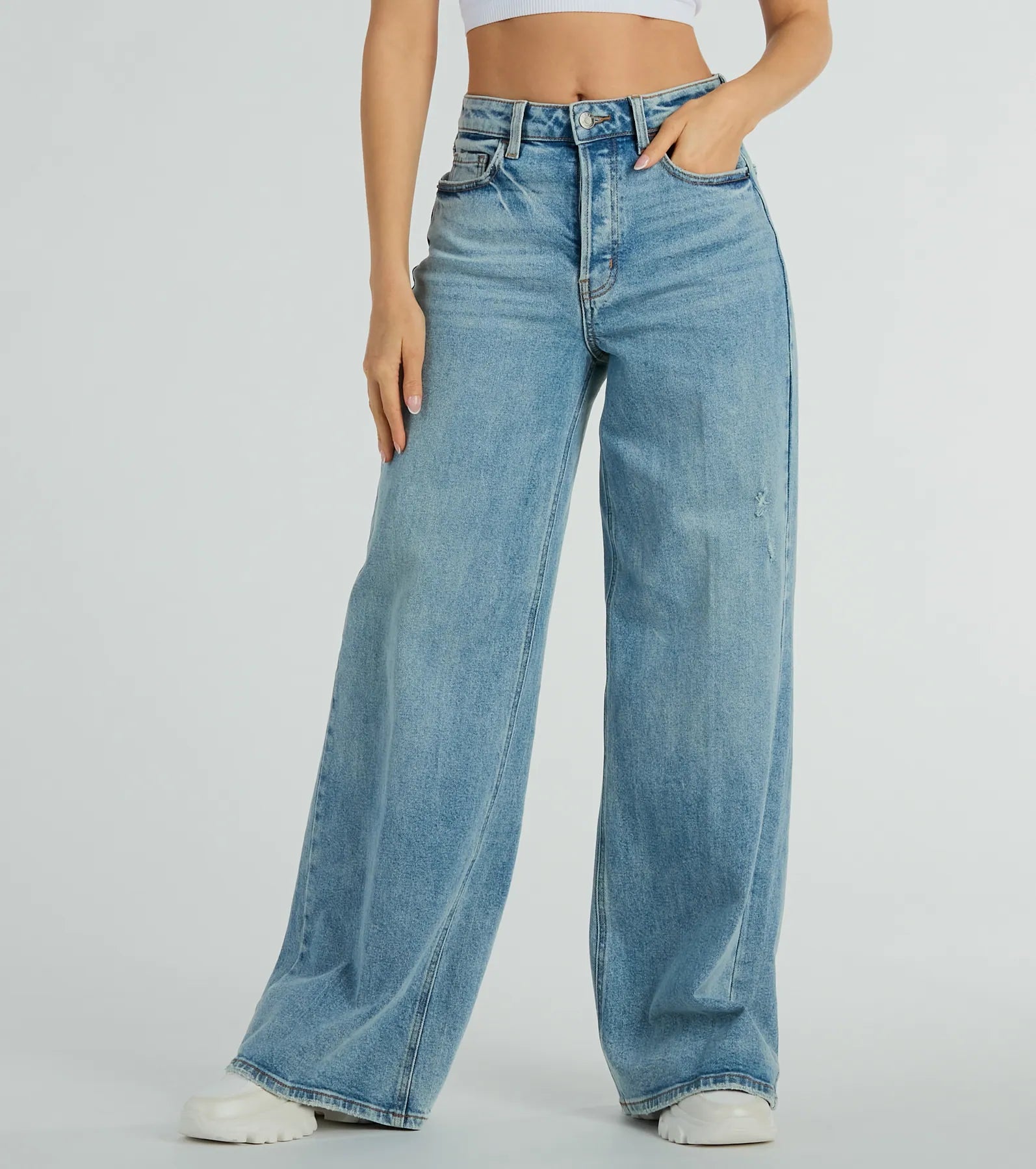 Iconic Staple High-Rise Wide-Leg Jeans - Image 2