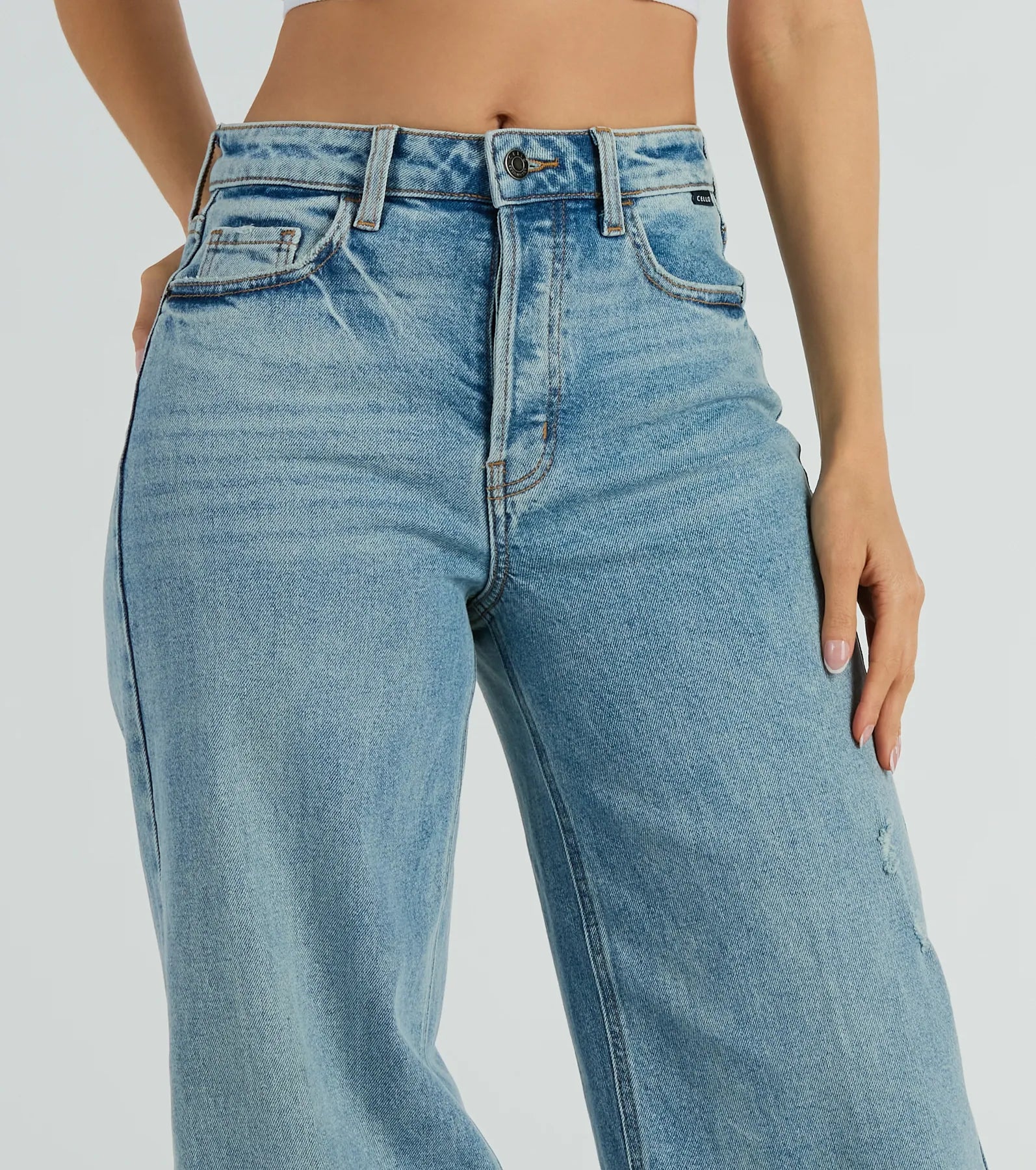 Iconic Staple High-Rise Wide-Leg Jeans - Image 4