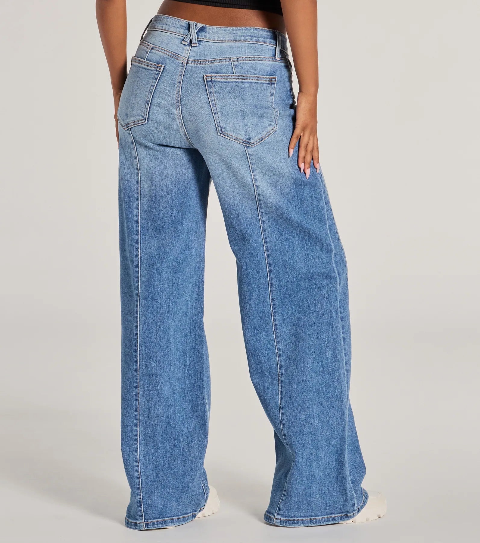 Hot Shot High-Rise Wide-Leg Denim Jeans - Image 2