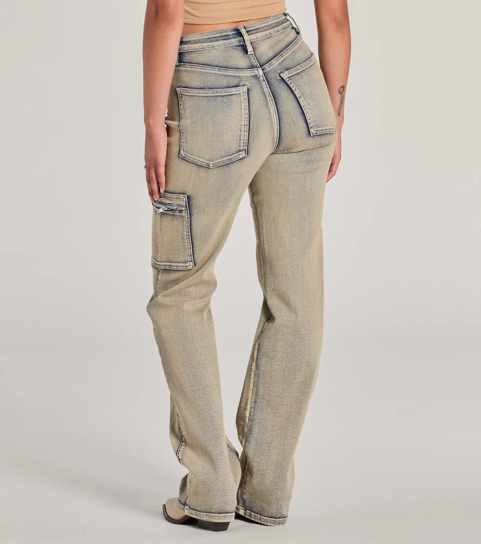 Cool Edge High-Rise Straight-Leg Denim Jeans - Image 2
