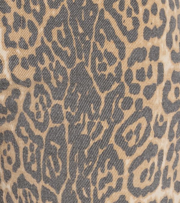 It-Girl Factor Leopard Print Cargo Denim Pants - Image 5