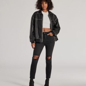 Edgy Mood High Rise Skinny Jeans
