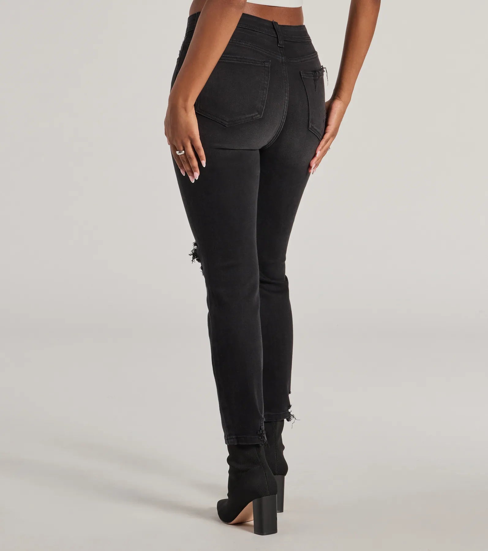 Edgy Mood High Rise Skinny Jeans - Image 2