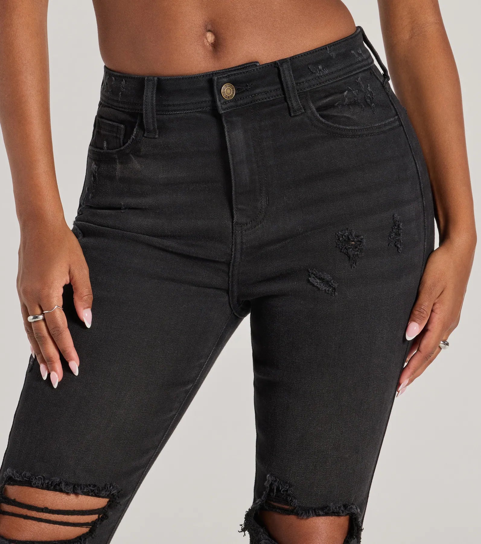 Edgy Mood High Rise Skinny Jeans - Image 3