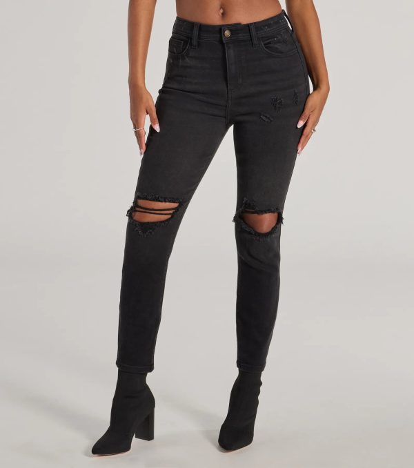 Edgy Mood High Rise Skinny Jeans - Image 4
