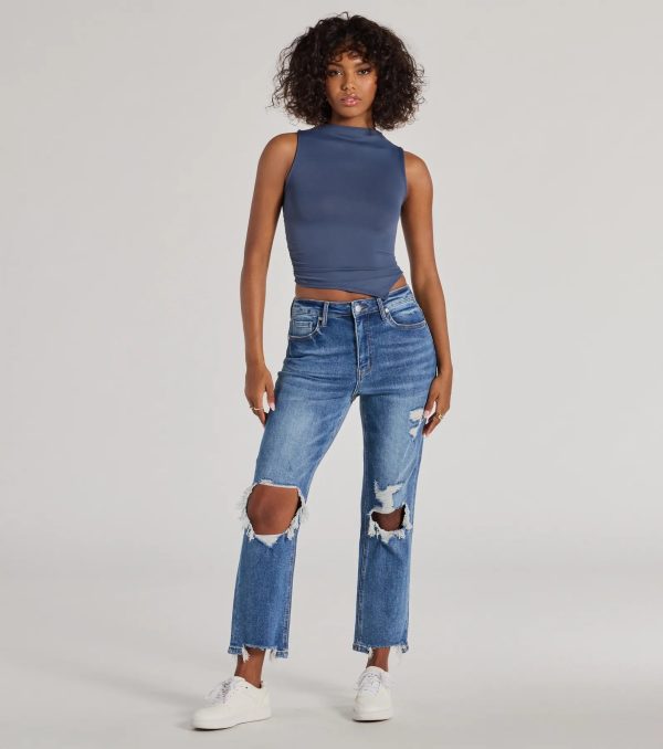 High-Rise Straight Cropped Jeans by Windsor Denim - Image 5
