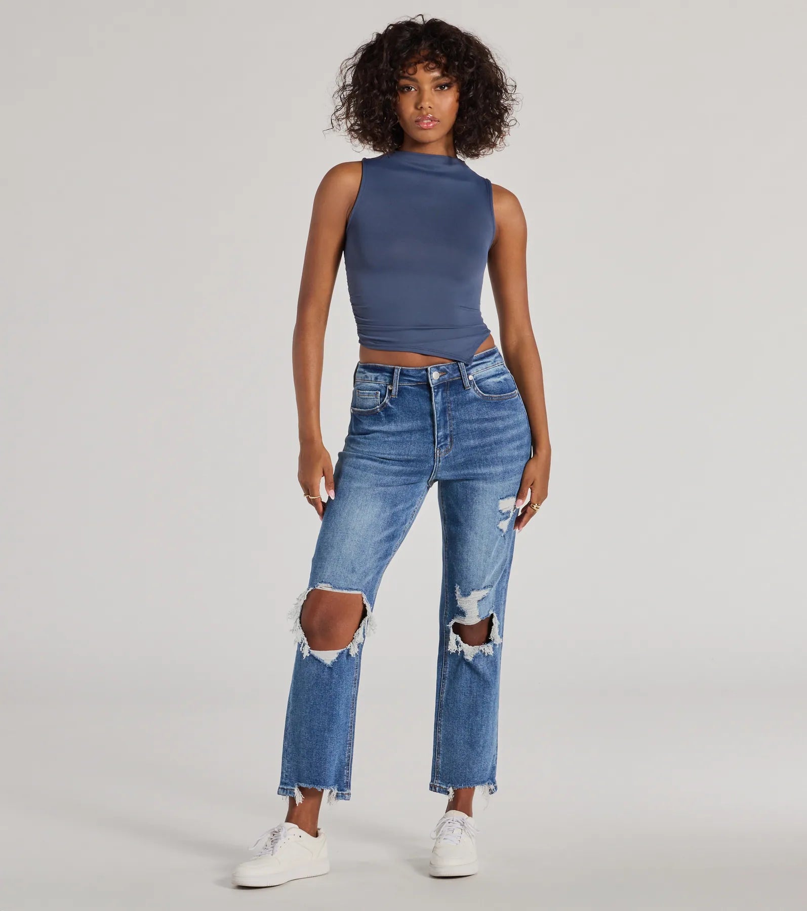 High-Rise Straight Cropped Jeans by Windsor Denim - Image 5