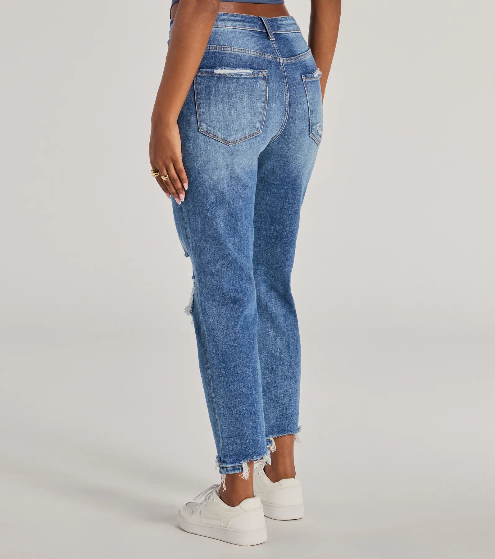 High-Rise Straight Cropped Jeans by Windsor Denim - Image 6