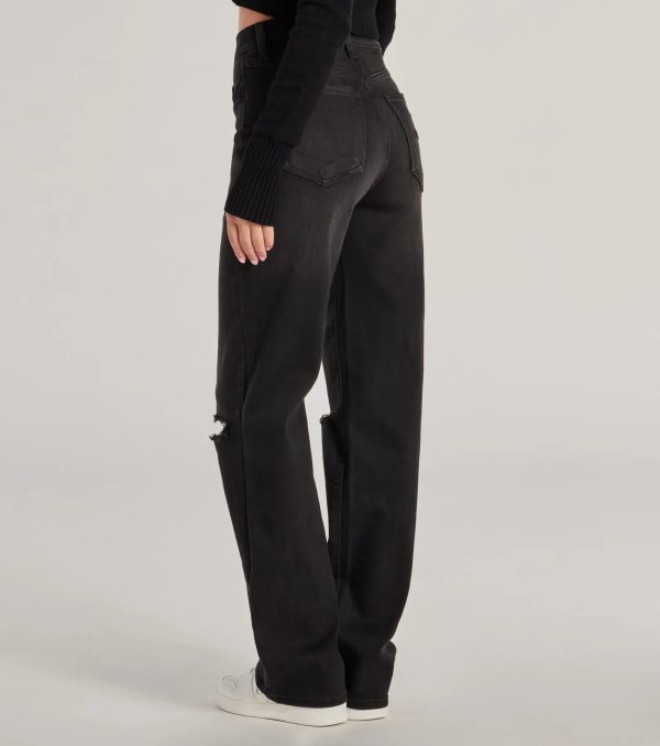 High-Rise Distressed Boyfriend Jeans - Image 9