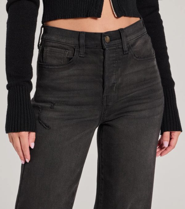 High-Rise Distressed Boyfriend Jeans - Image 10