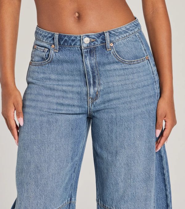 The Classic Mid-Rise Barrel Leg Denim Jeans - Image 3