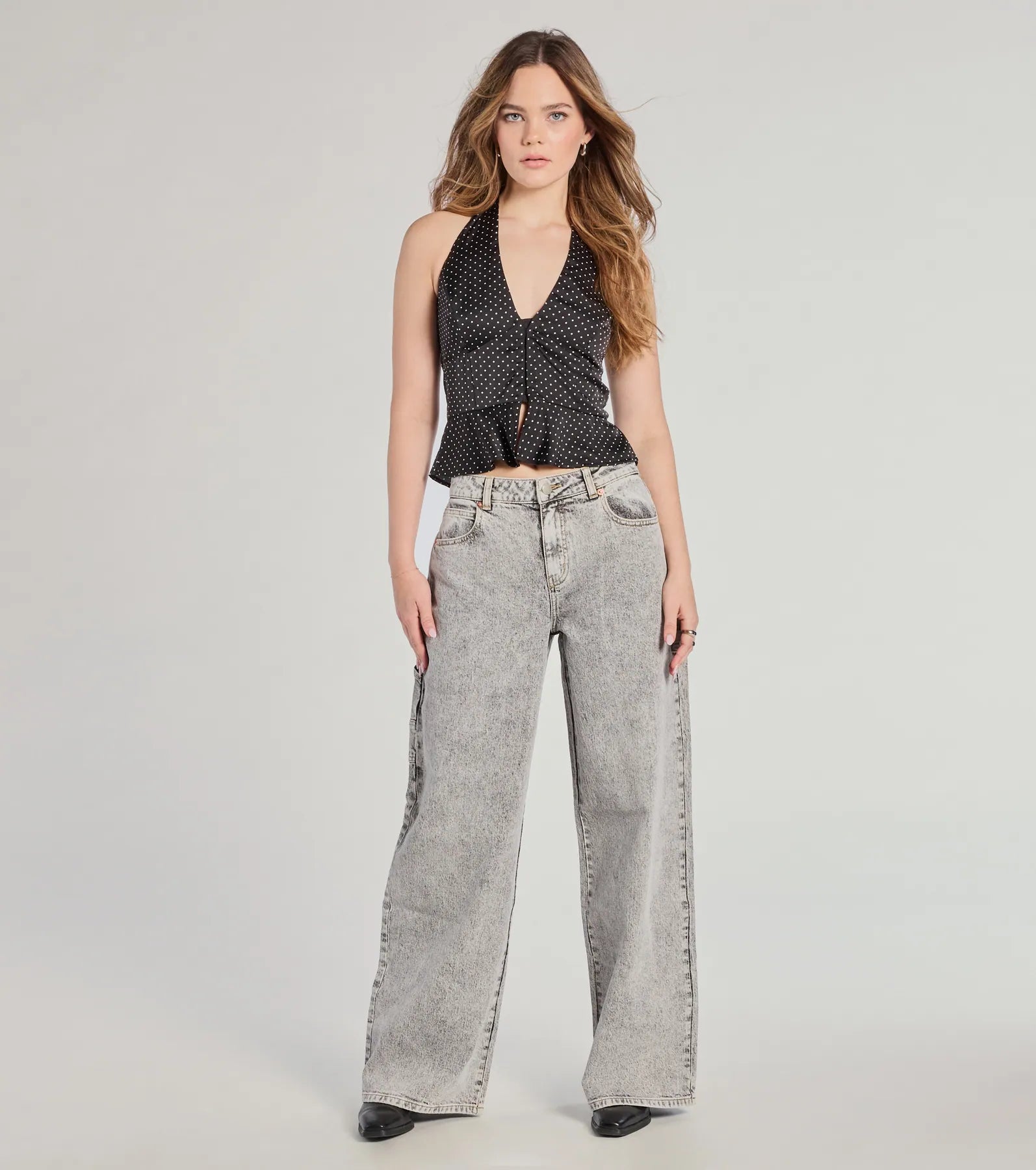 Totally Edgy Mid-Rise Wide-Leg Denim Jeans - Image 2