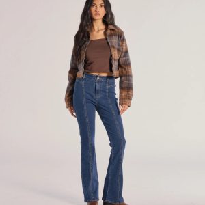 Seamlessly Chic High-Rise Bootcut Denim Jeans