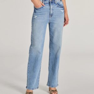 Basic Vibes High-Rise Straight-Leg Denim Jeans