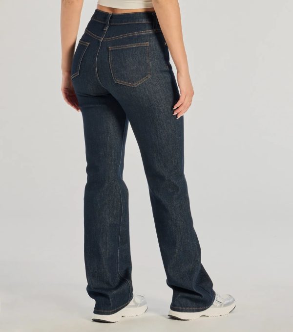Elevated Chic High-Rise Straight Leg Denim Jeans - Image 4