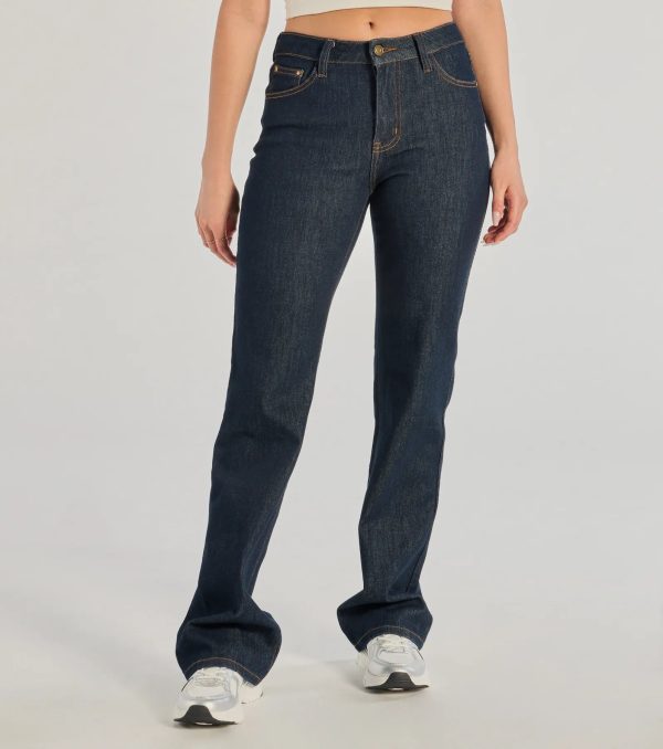 Elevated Chic High-Rise Straight Leg Denim Jeans - Image 5
