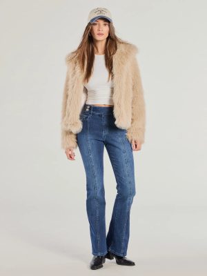 Good Vibes Mid-Rise Flared Denim Jeans