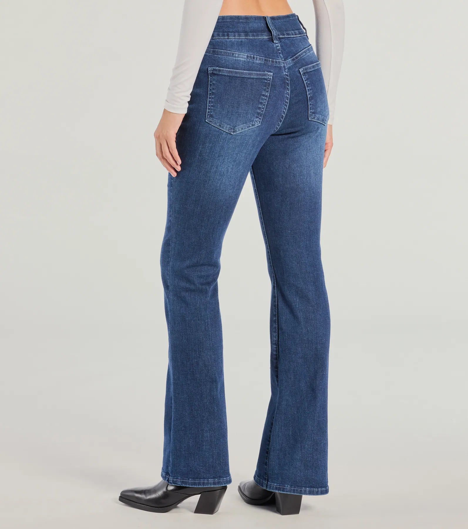 Good Vibes Mid-Rise Flared Denim Jeans - Image 2