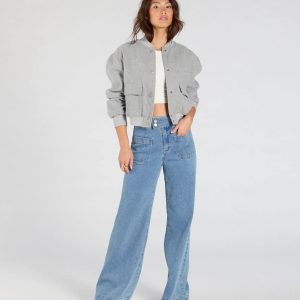 Extra Trendy High Rise Wide Leg Trouser Denim Jeans