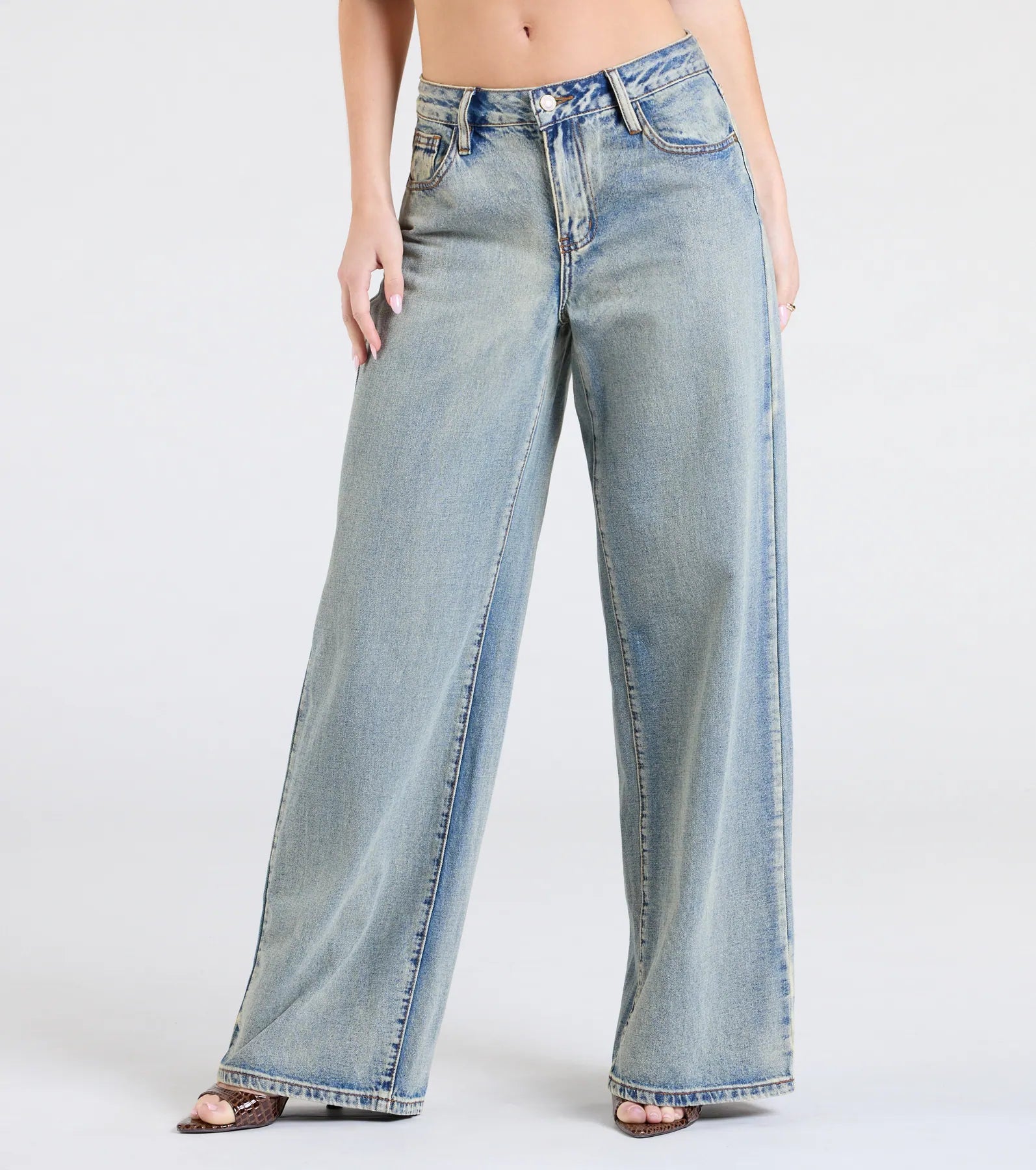 Fresh Take Mid-Rise Baggy Denim Jeans - Image 3